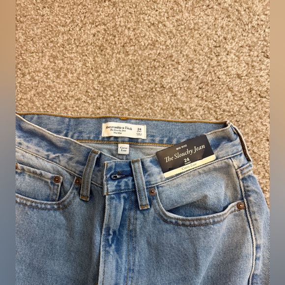 Abercrombie & Fitch Curve Love The Slouchy Jean mid rise - Picture 3 of 6